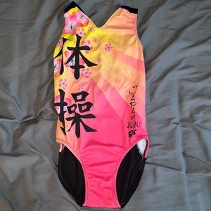 GK gymnastics leotard.